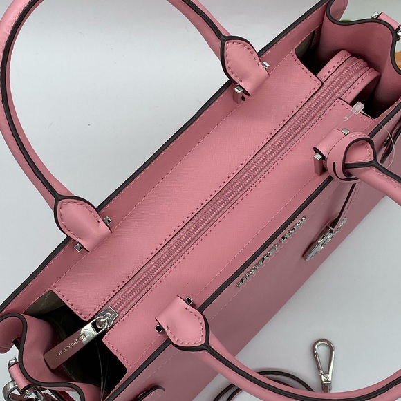 MICHAEL KORS RAYNE MEDIUM EW SATCHEL CARNATION - Picture 5 of 14